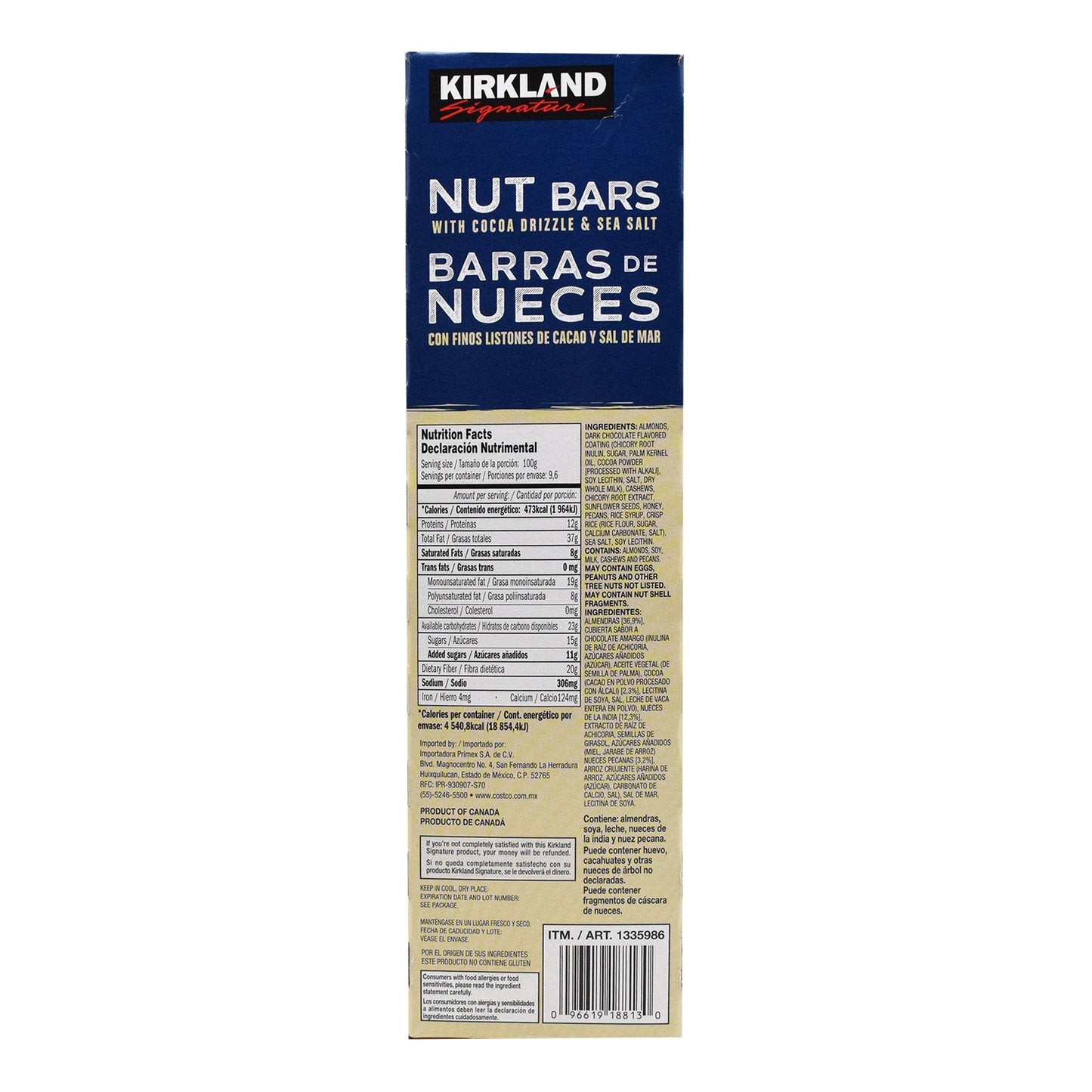 Barra De Nueces 40 G (Caja 24) (KIRKLAND)