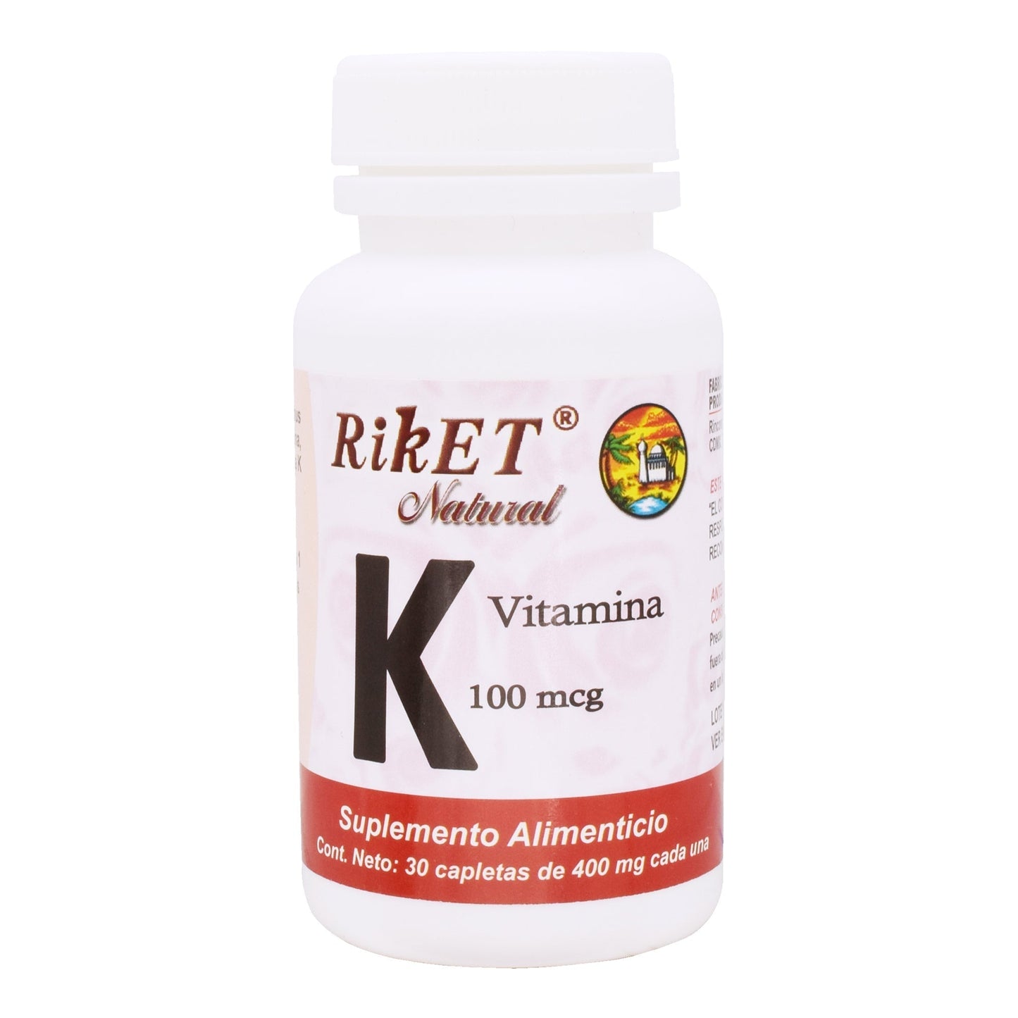 Vitamina K 30 Cápsulas (RIKET NATURAL)