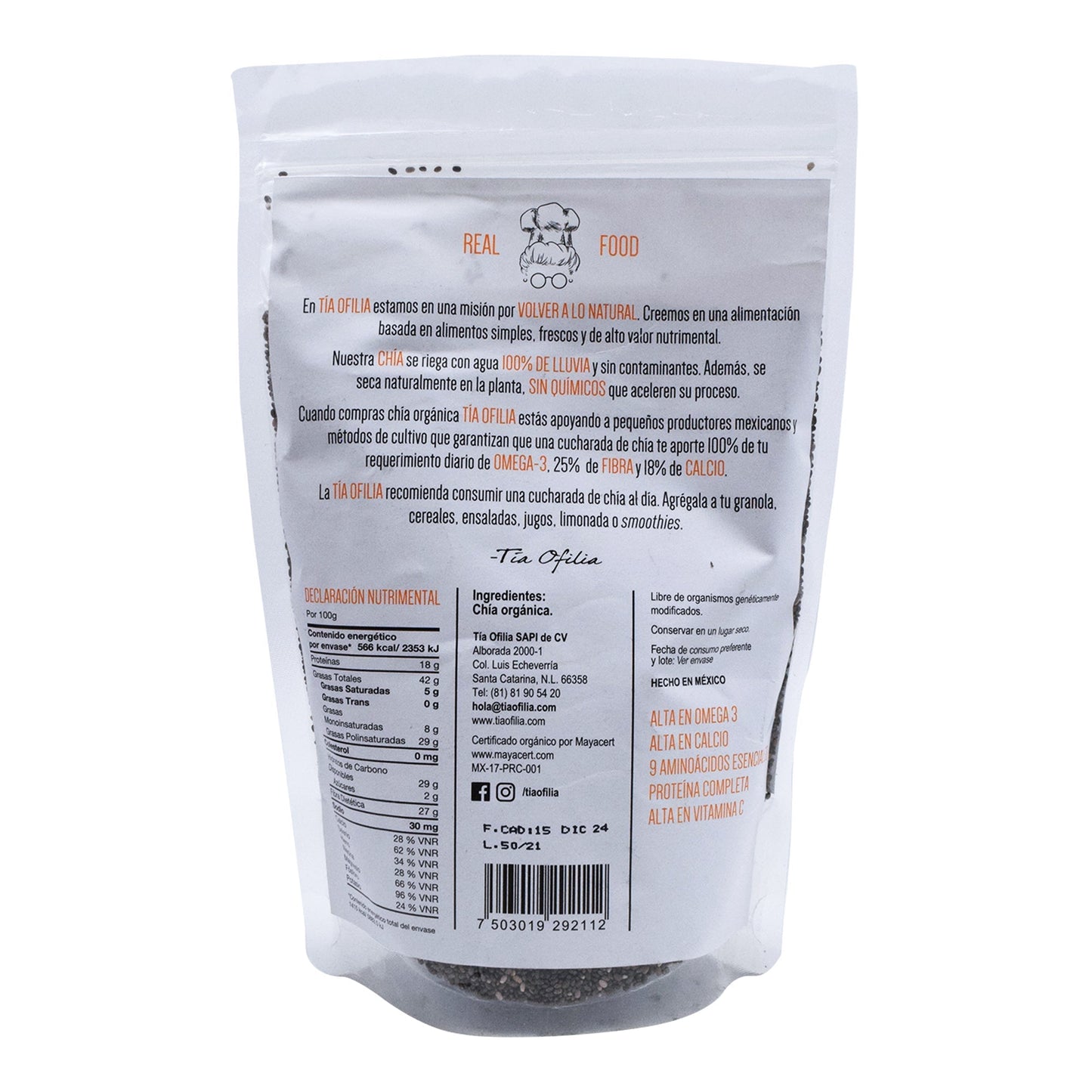 Semilla De Chia 250 G (TIA OFILIA)