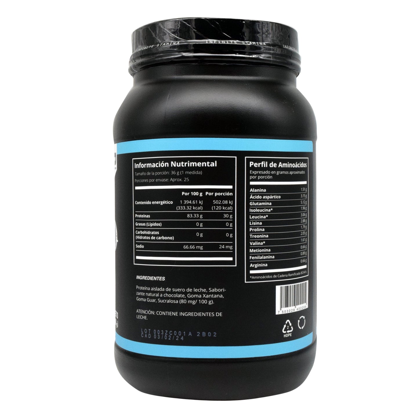 Proteina Zero Carbs Sabor Chocolate 2Lb (STAMINO LABS)