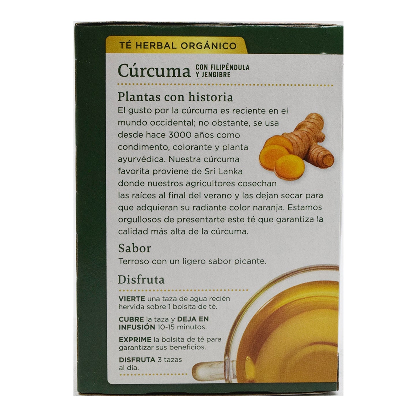 Te De Curcuma Filipendula Y Jengibre  24 G (TRADITIONAL MEDICINA)