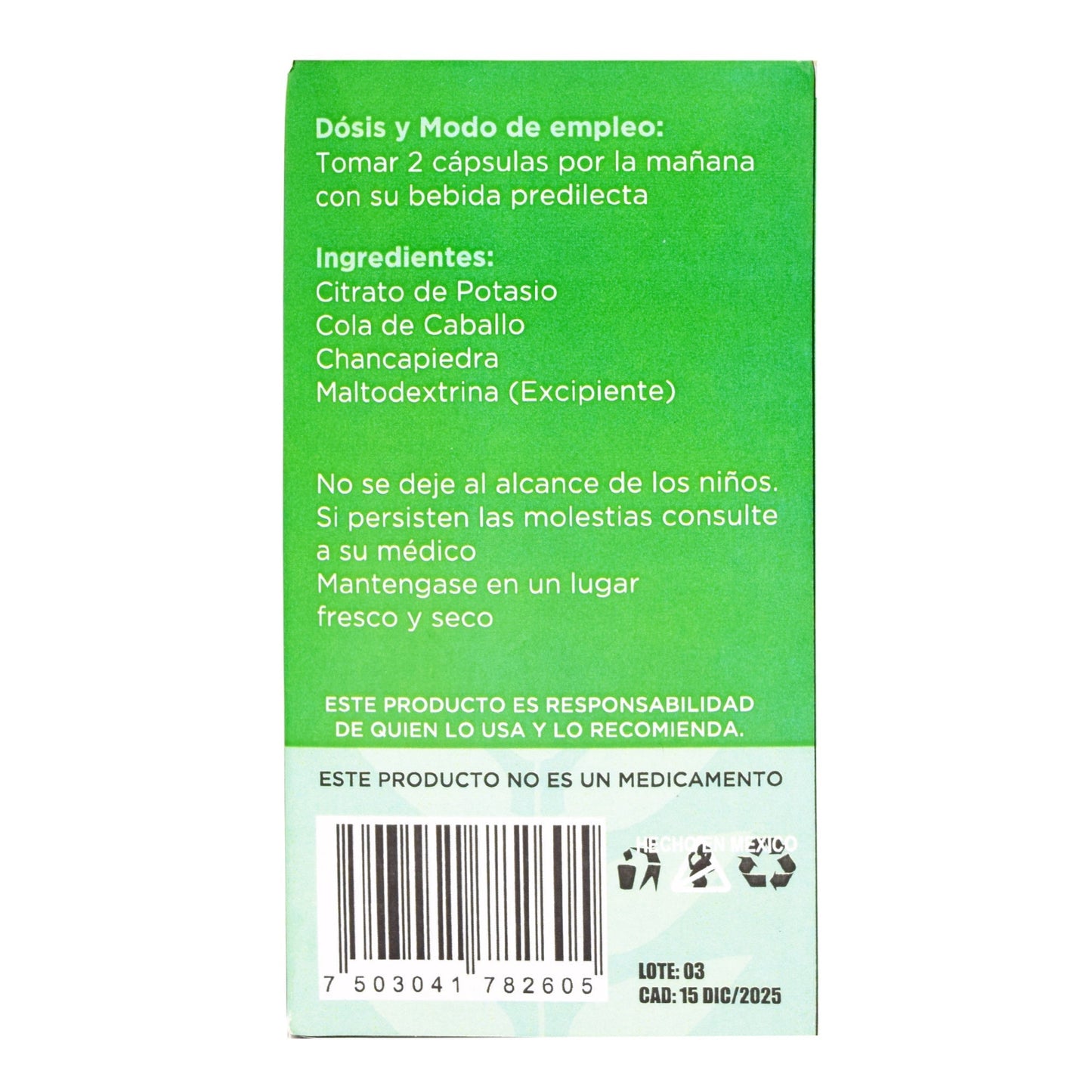 Citrato De Potasio Rn 60 Cápsulas (JOY NATURA)