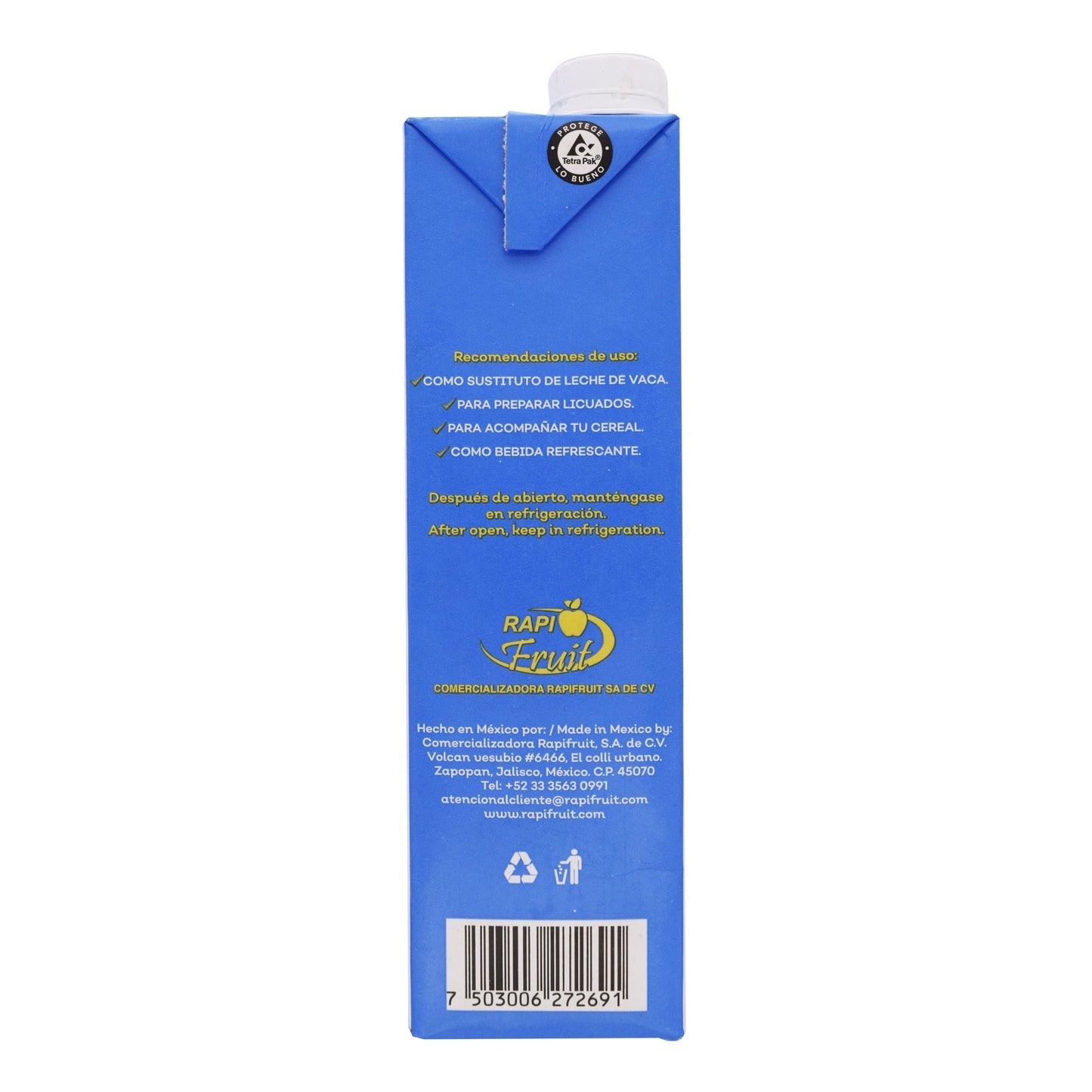 Bebida De Soya Natural 1 L (SOYALAC RAPIFRUIT)