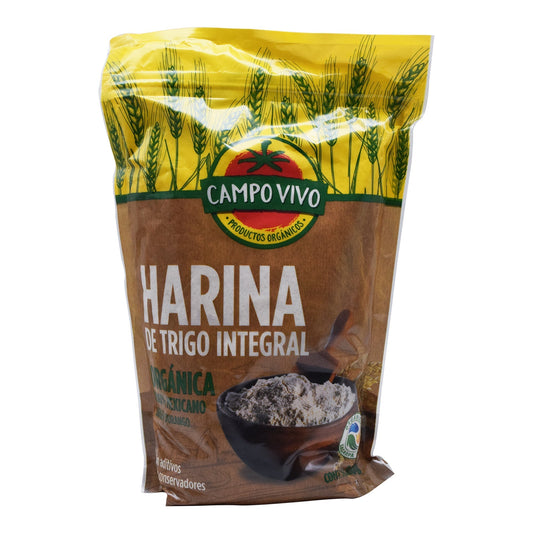Harina De Trigo Integral Organico 800 G (CAMPO VIVO)