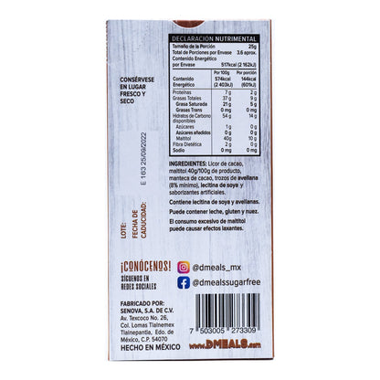 Chocolate Con Leche Y Avellanas 90 G (D MEALS)