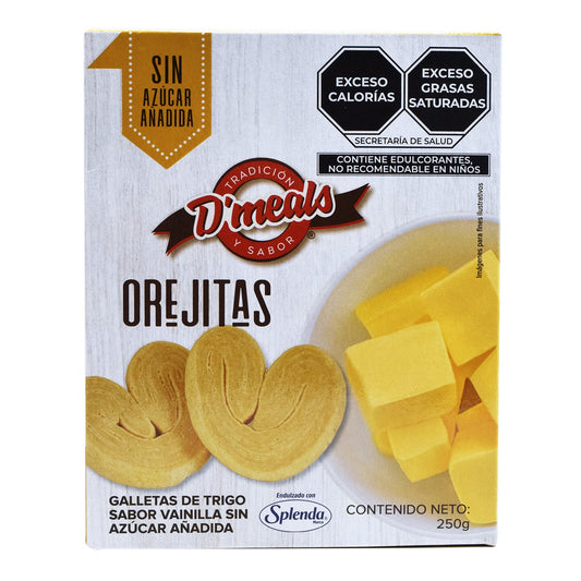 Orejitas Sin Azucar 250 G (D MEALS)