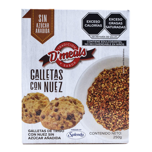 Galleta Con Nuez Sin Azucar 250 G (D MEALS)