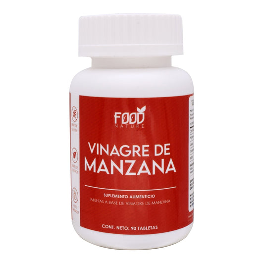 Vinagre de Manzana 90 Tabletas FOODNATURE – Digestión, control de peso
