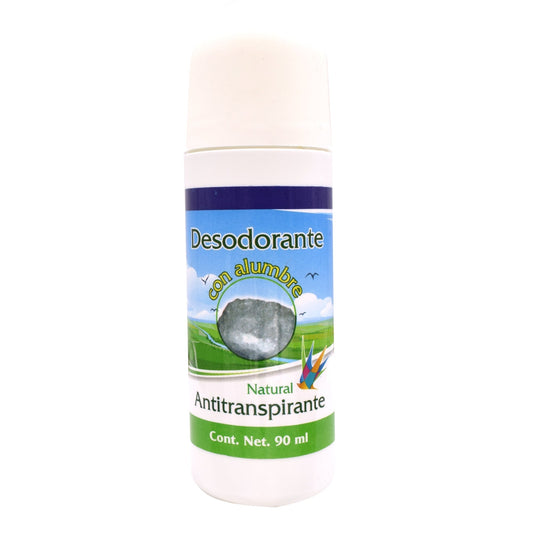 Desodorante Natural Con Alumbre 90 Mililitros (HM NATURAL)