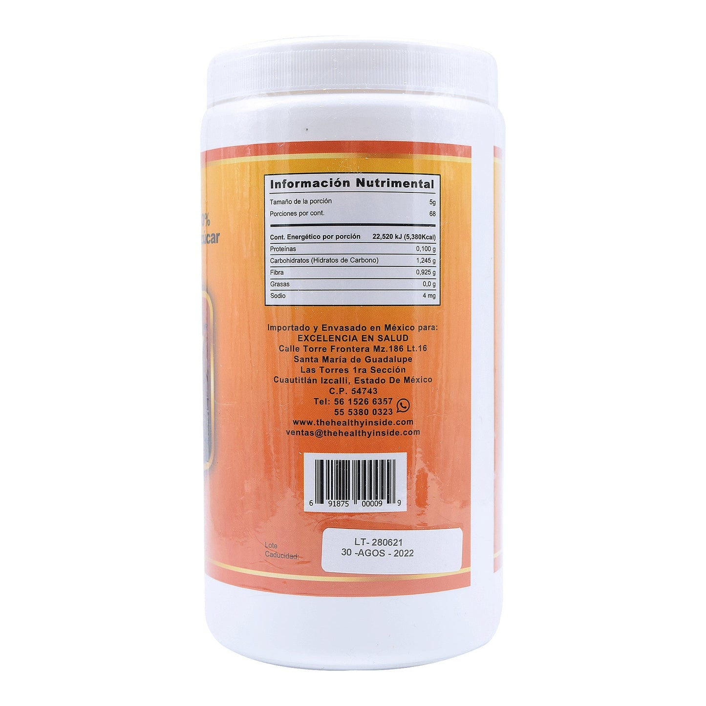 Plantago  Psyllium Naranja 340 G (HEALTHY INSIDE)