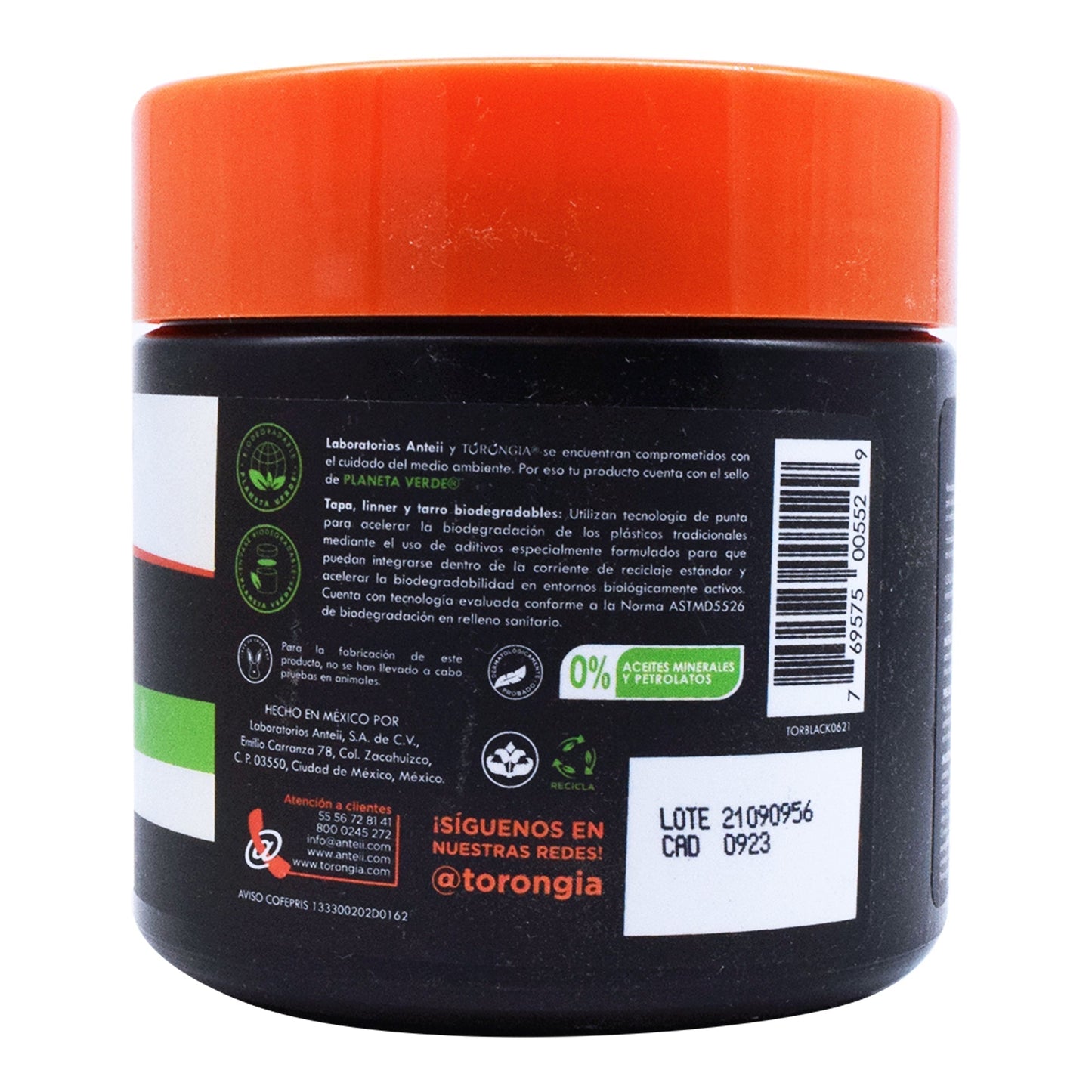 Gel Corporal Te Verde Y Guarana  Torongia 475 G (TORONGIA MEN)