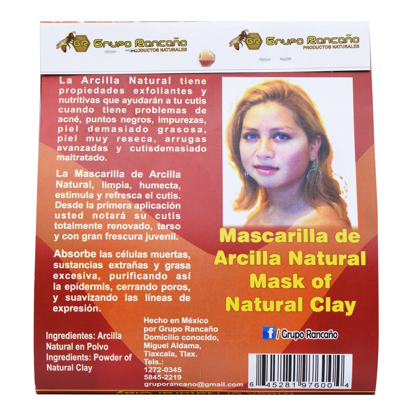 Arcilla Natural 100 G (APIARIOS RANCAí­­­ ‚¬š¬˜O)