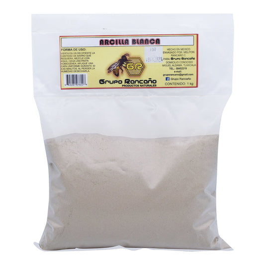 Arcilla Blanca 1 Kg (APIARIOS RANCAí­­­ ‚¬š¬˜O)