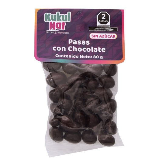 Pasas Con Chocolate  80 G (KUKUL NAT)