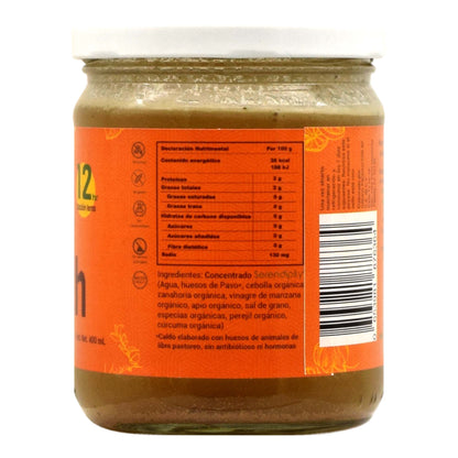 Caldo de Huesos de Pavo 400 ml SERENDIPITY – Nutrición natural para articulaciones