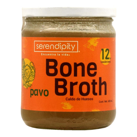 Caldo de Huesos de Pavo 400 ml SERENDIPITY – Nutrición natural para articulaciones