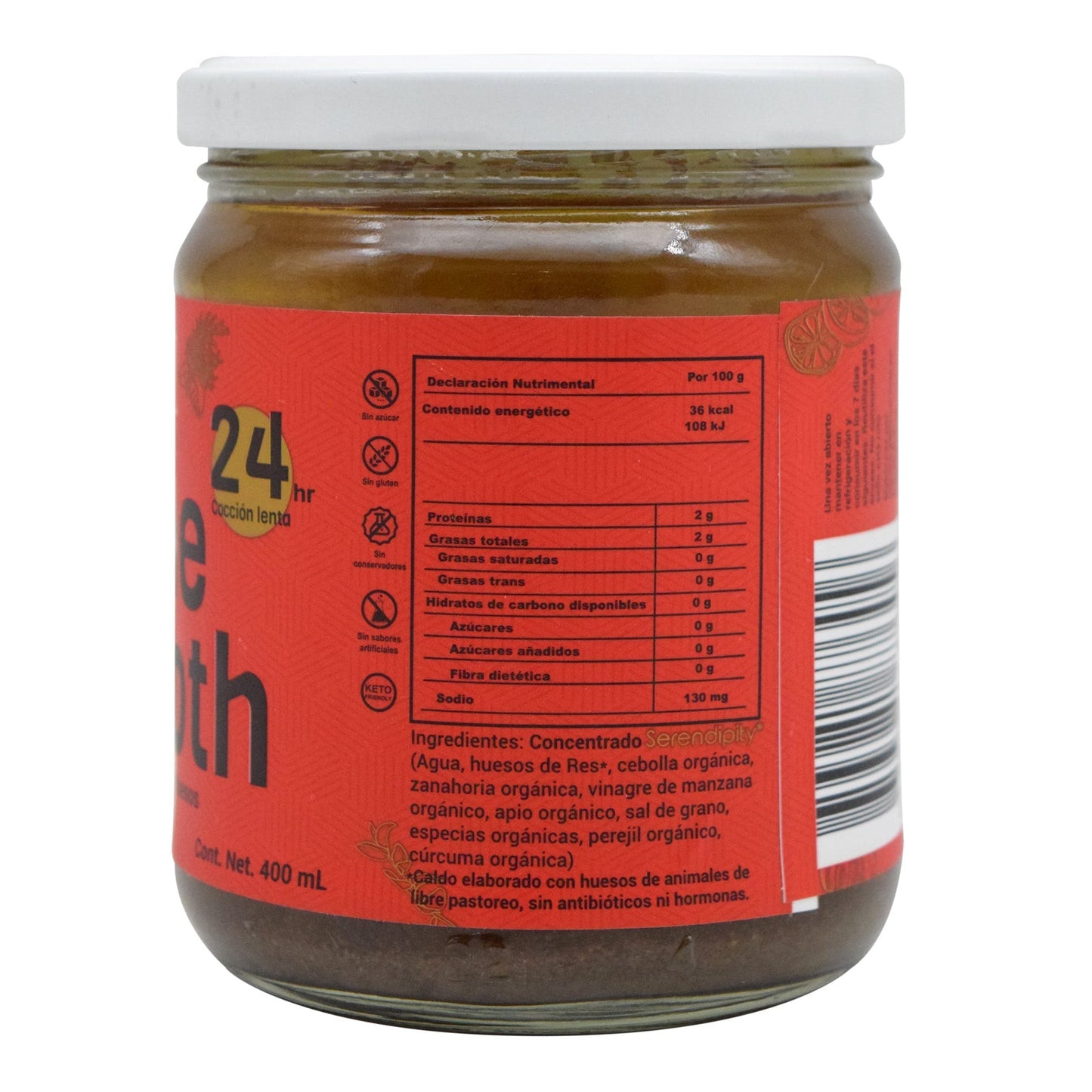 Caldo de Huesos de Res 400 ml SERENDIPITY – Colágeno natural