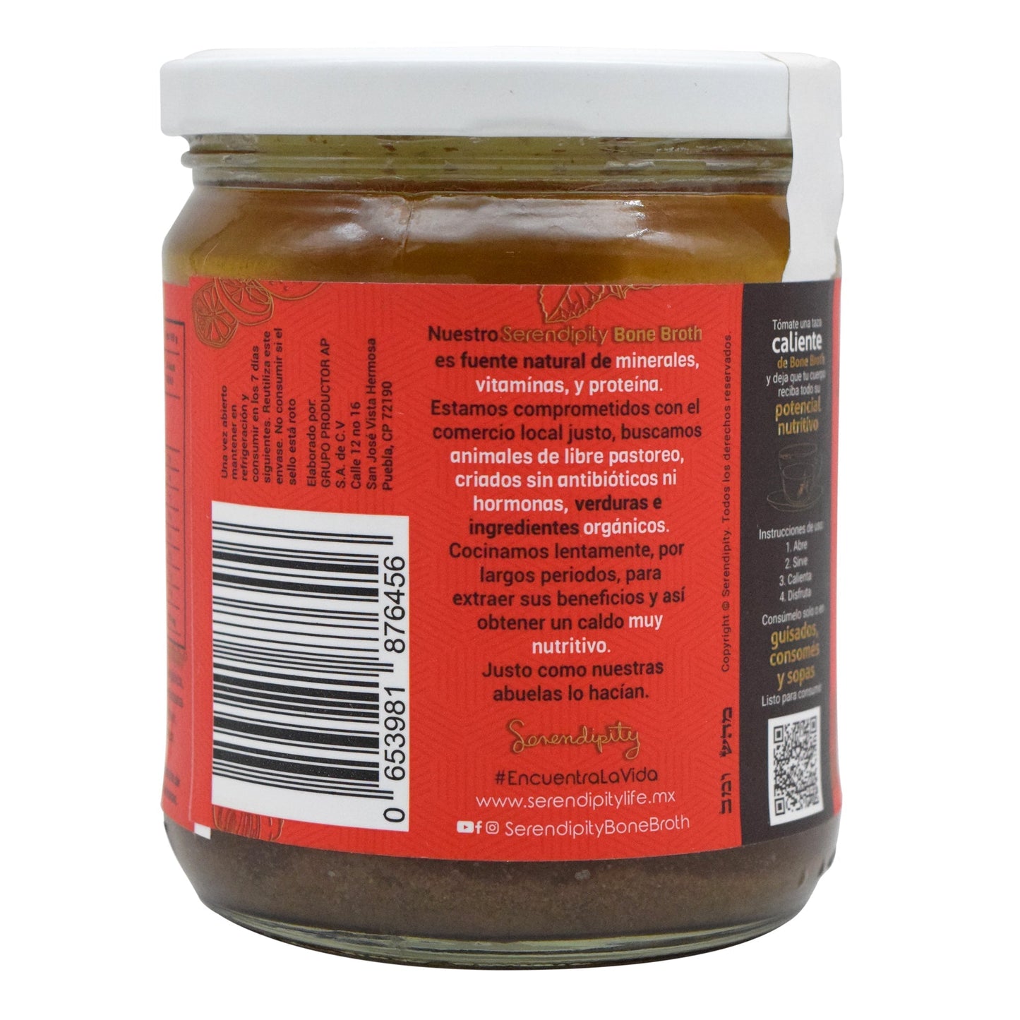 Caldo de Huesos de Res 400 ml SERENDIPITY – Colágeno natural