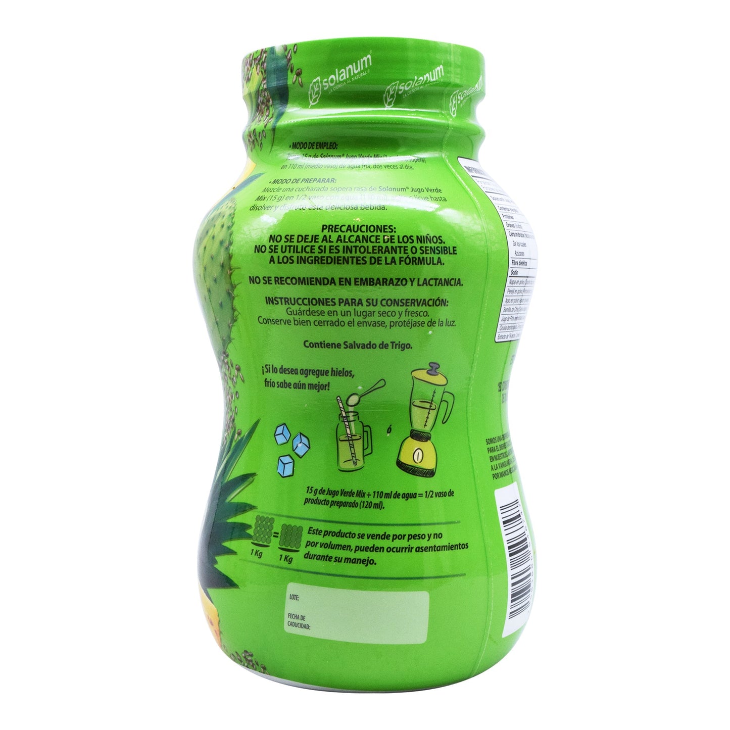 Jugo Verde Mix Con  Chia  1 Kg (SOLANUM)