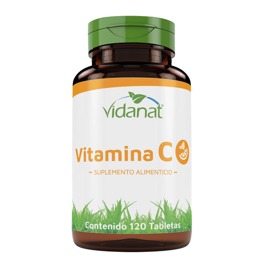 Vitamina C 120 Tabletas – Inmunidad, antioxidantes y formación de colágeno