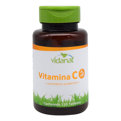 Vitamina C 120 Tabletas – Inmunidad, antioxidantes y formación de colágeno