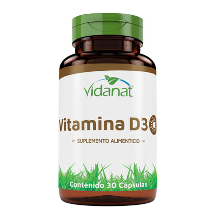 Vitamina D3  30 Cápsulas (VIDANAT/VITAMINAS)