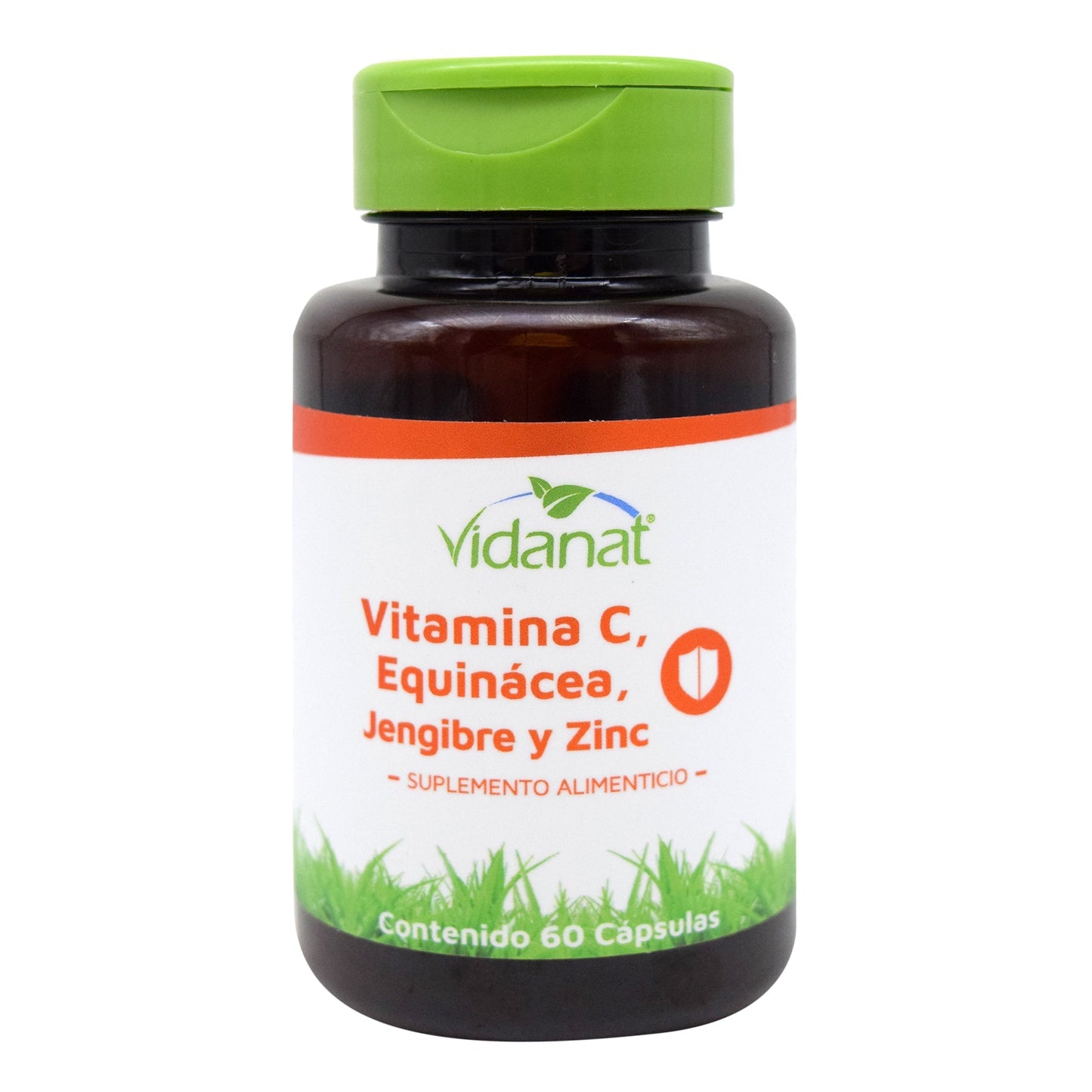 Vitamina C + Equinácea + Jengibre + Zinc 60 Cápsulas