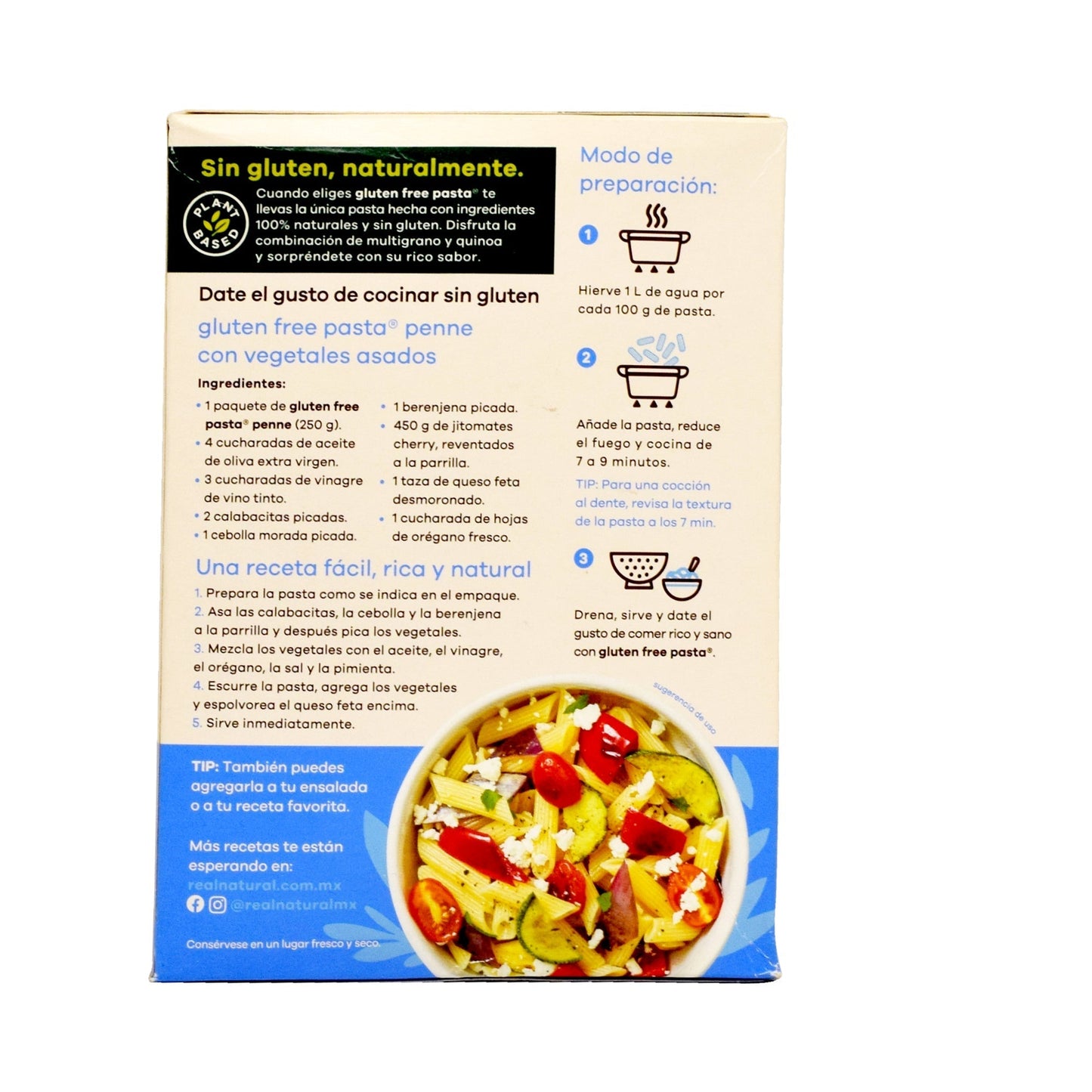 Pasta Penne De Quinoa 340 G (REAL NATURAL)