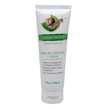 Crema Facial Baba De Caracol Y Urea 113 G (SUZANNE OLIVIER)