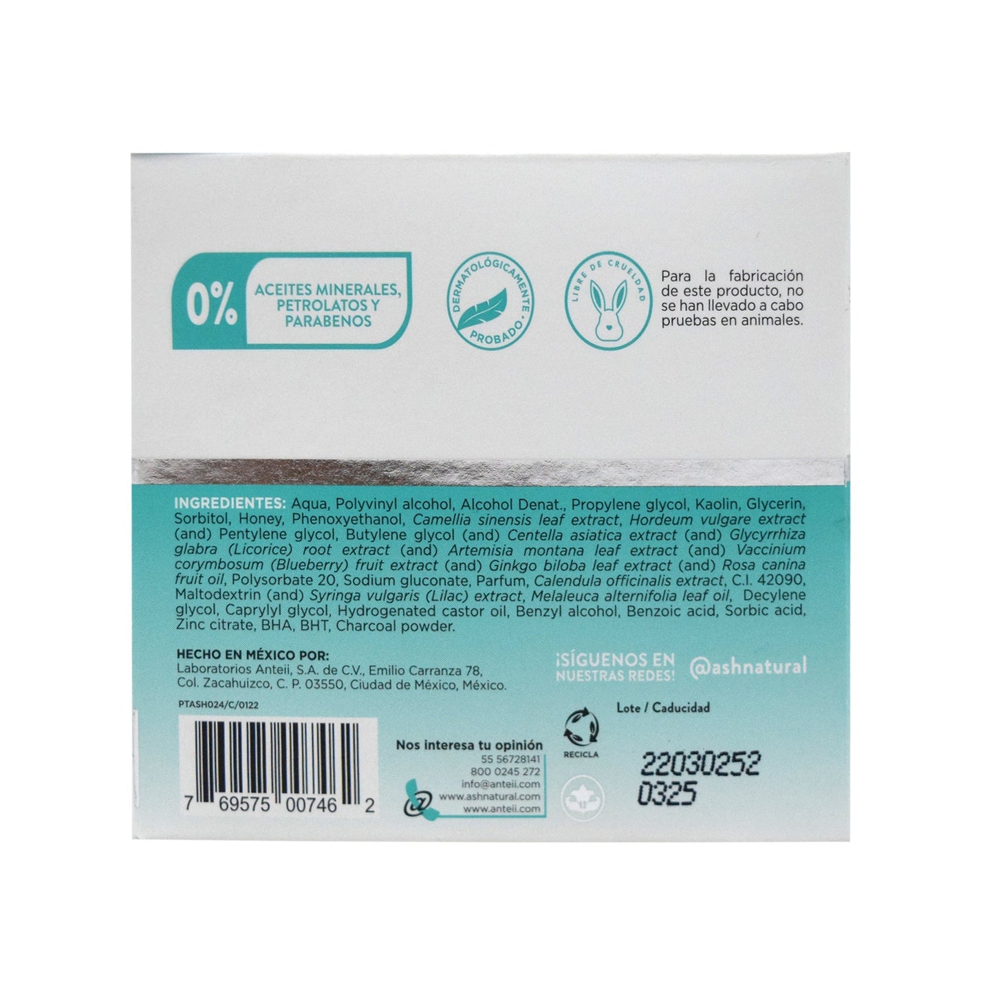 Mascarilla Facial Peel Off 50 G (ASH)