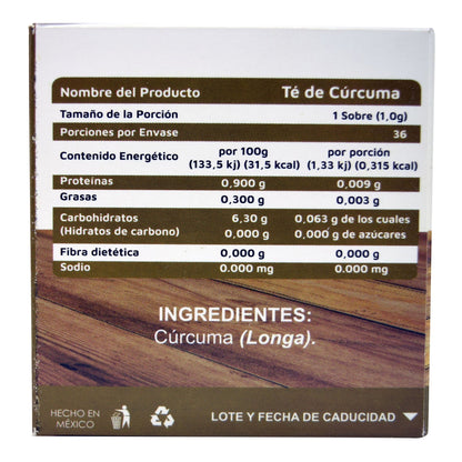 Te De Curcuma 36 Sobres (VIDANAT/INFUSIONES)