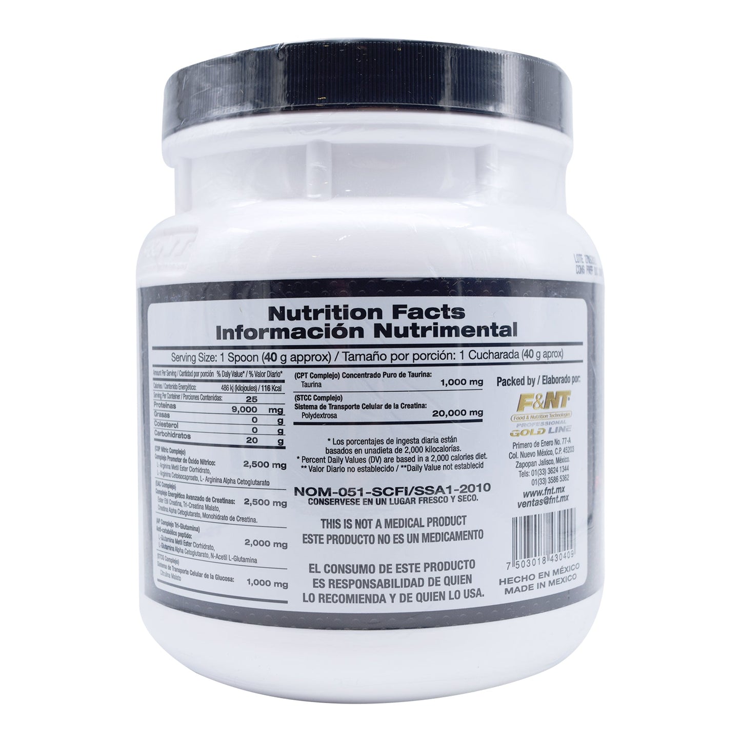 Oxido Nitrico En Polvo 1 Kg (F&NT)