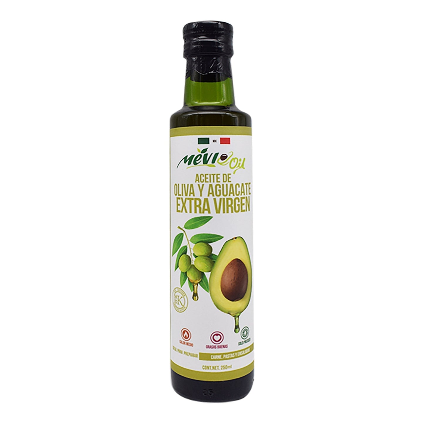 Aceite De Oliva Y Aguacate Extra Virgen 250 Mililitros (MEVI OIL)