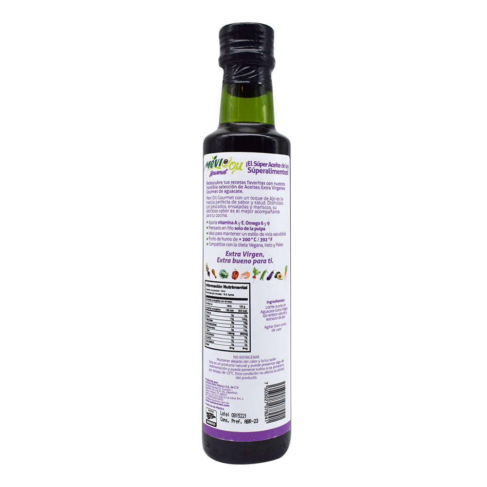 Aceite De Aguacate Extra Virgen Con Ajo 250 Mililitros (MEVI OIL)