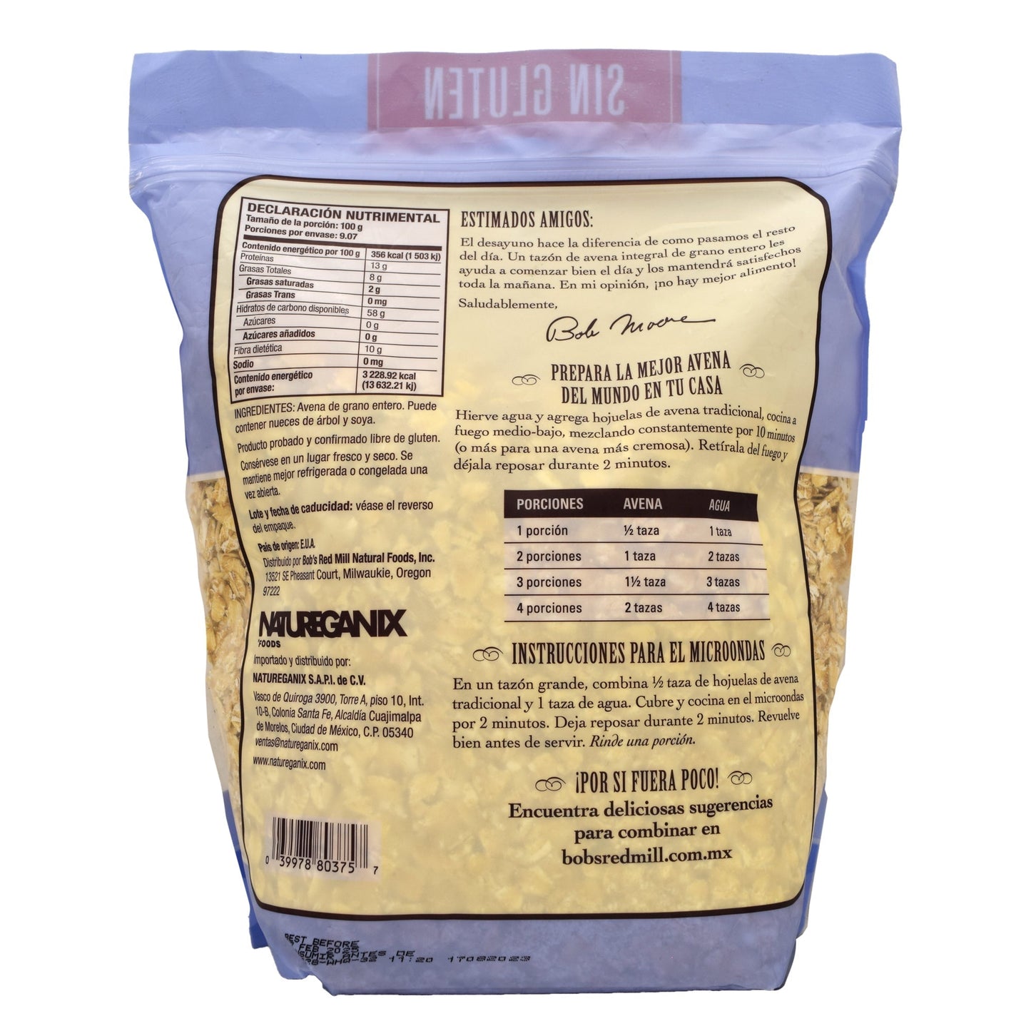 Avena En Hojuela 907 G (BOBS RED MILL)