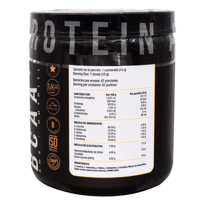 Bcaa Glutamina Carnitina Limon 500 G (AMAZING NUTRITION)