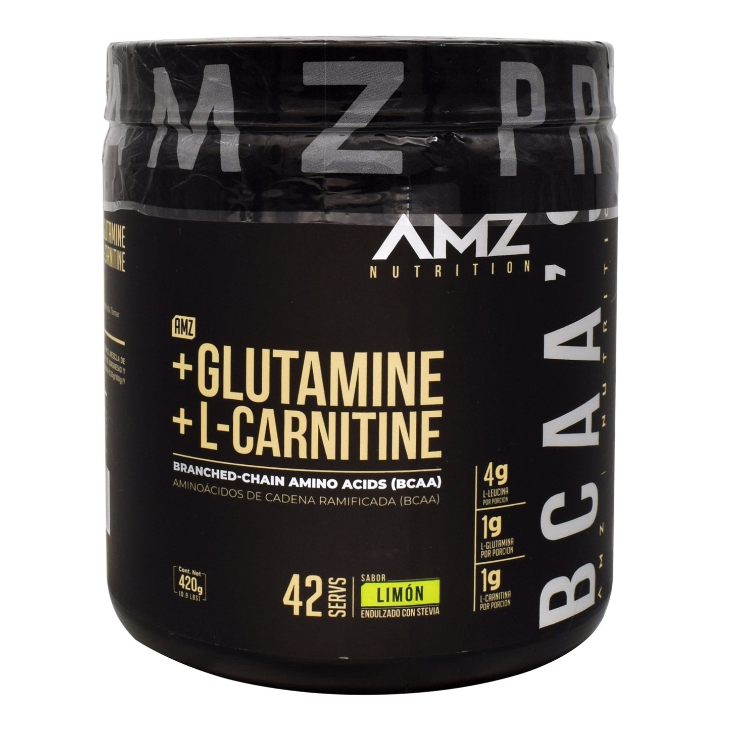 Bcaa Glutamina Carnitina Limon 500 G (AMAZING NUTRITION)