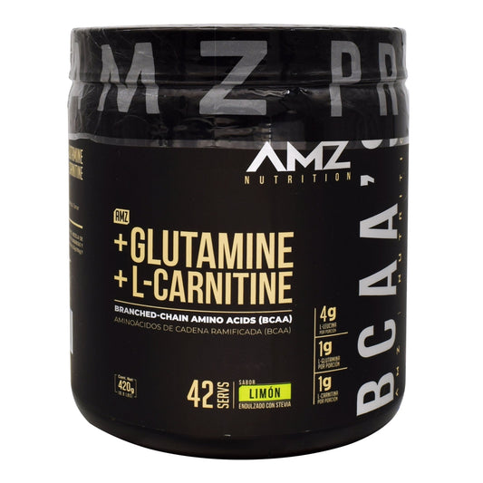 Bcaa Glutamina Carnitina Limon 500 G (AMAZING NUTRITION)