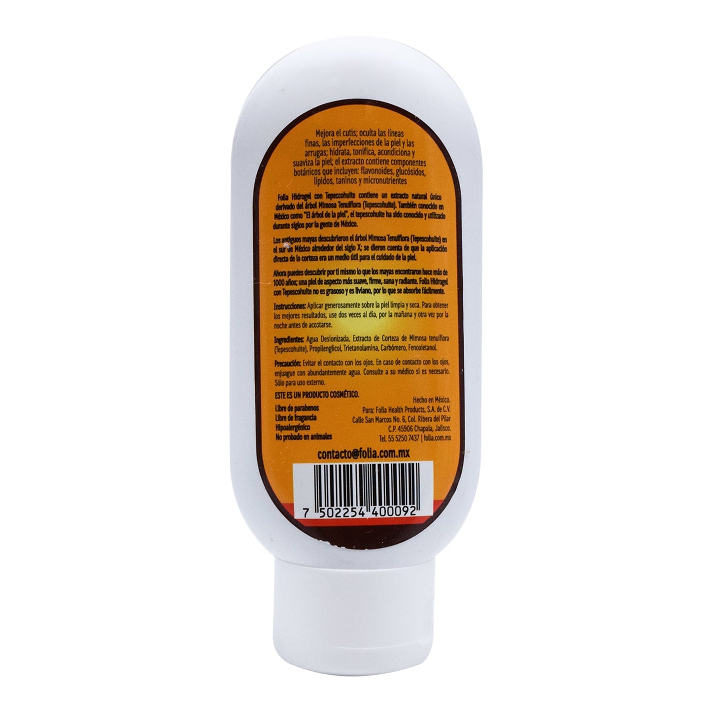 Gel Hidrogel De Tepescohuite 120 Mililitros (FOLIA)