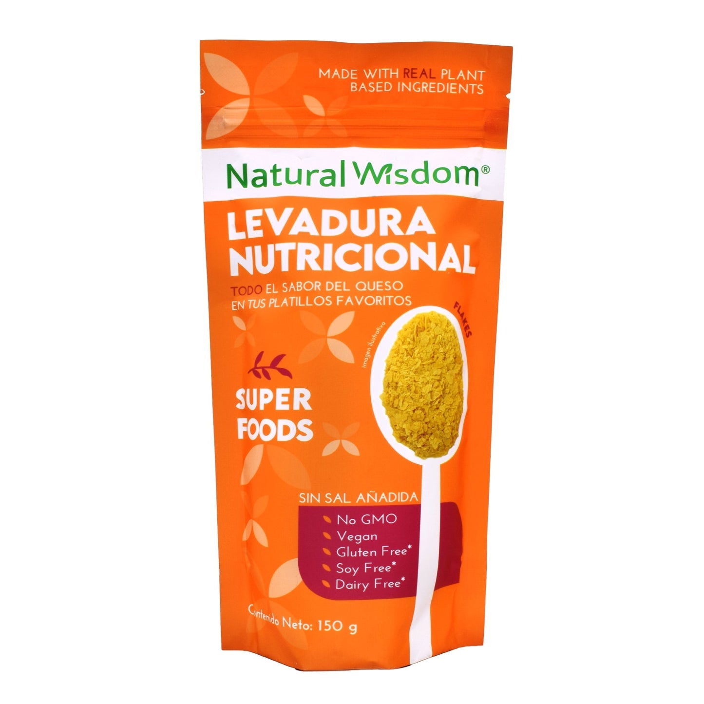 Levadura Nutricional Sab Queso 150 G (NATURAL WISDOM)