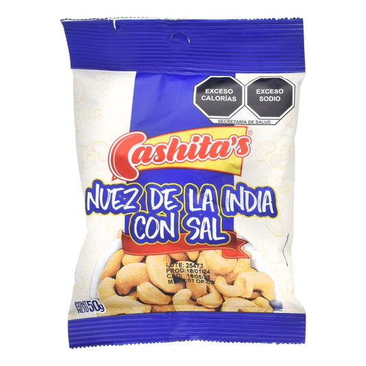 Nuez De  La India Con Sal 50 G (CASHITAS)