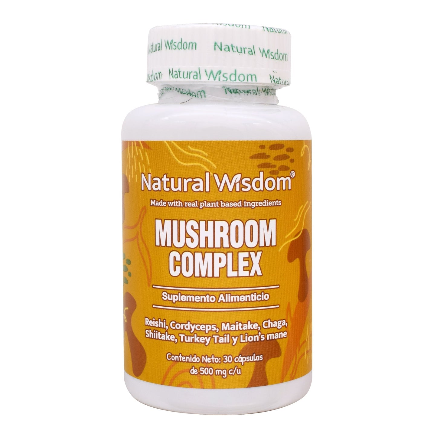 Mushroom Complex 30 Cápsulas (NATURAL WISDOM)
