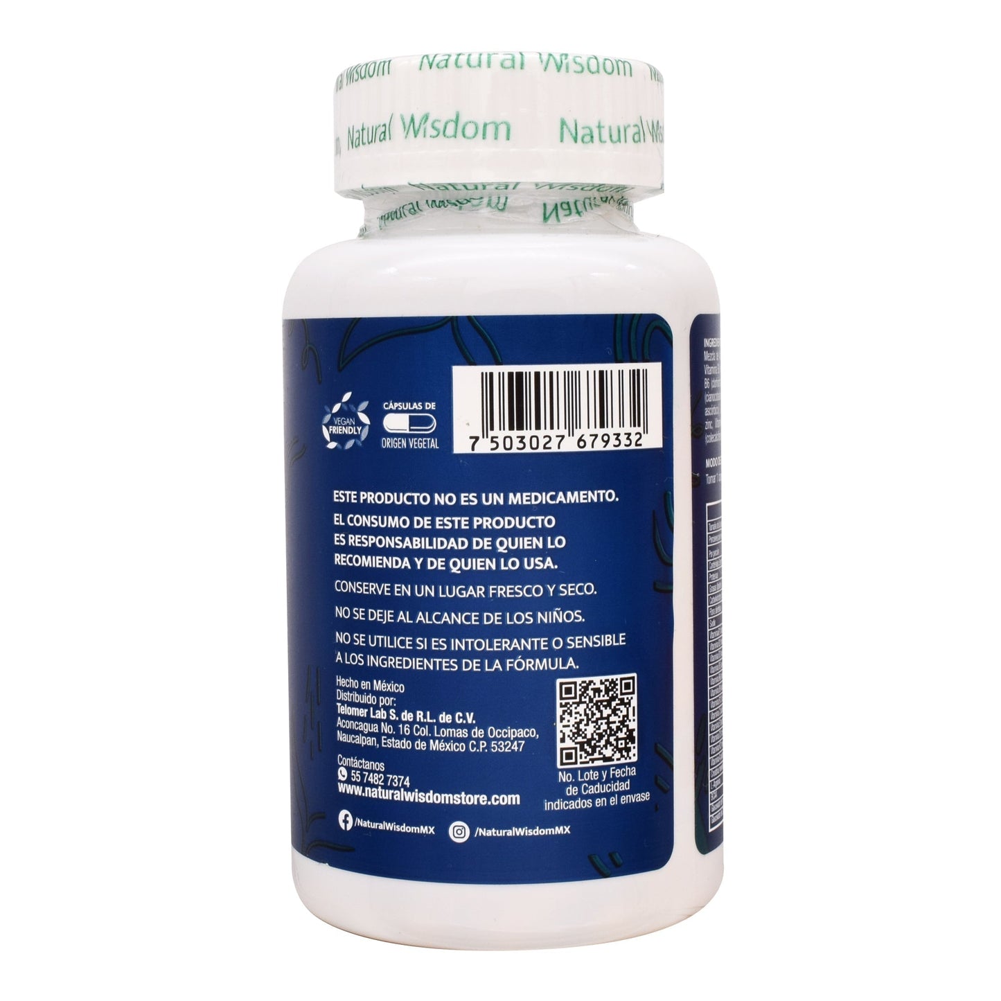 Multivitaminico Hombre 60 Cápsulas (NATURAL WISDOM)