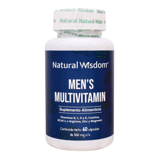 Multivitaminico Hombre 60 Cápsulas (NATURAL WISDOM)