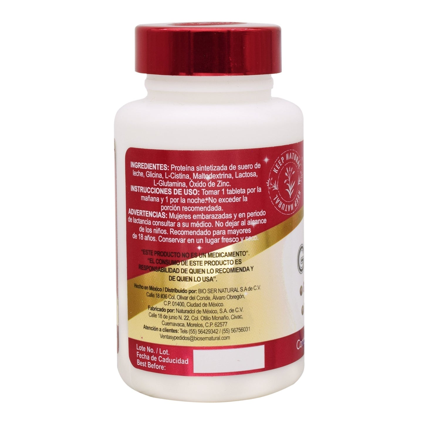 Glutation 60 Cápsulas (PURE NUTRITION)
