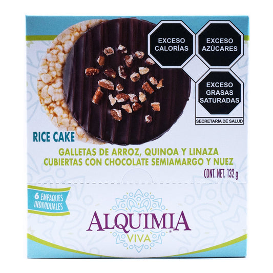 Galleta De Arroz Quinoa Nuez 22 G (Paquete 6) (ALQUIMIA)