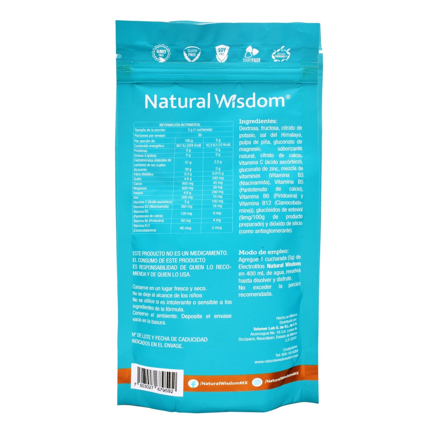 Electrolitos Coco 150 G (NATURAL WISDOM)
