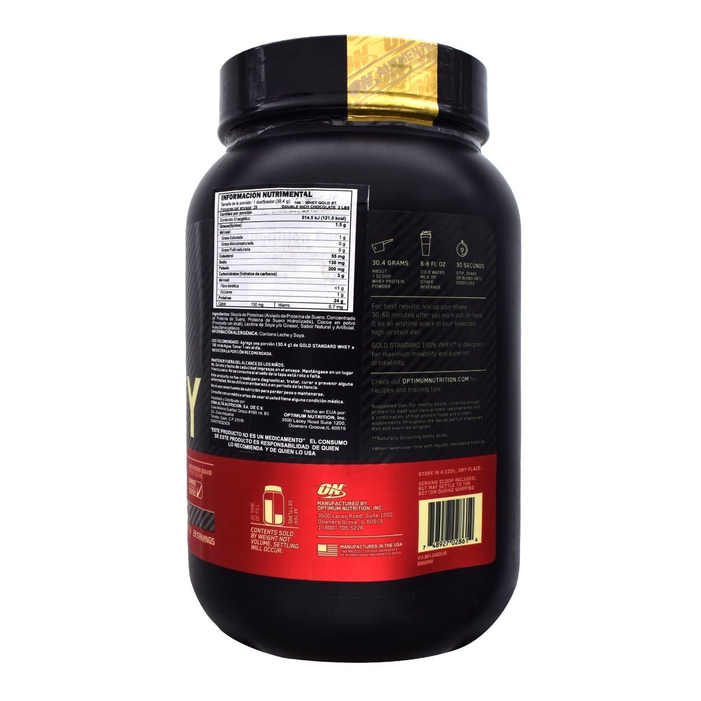 On 100% Whey Gold Std Chocolate 907 G (OPTIMUS NUTRTITION)
