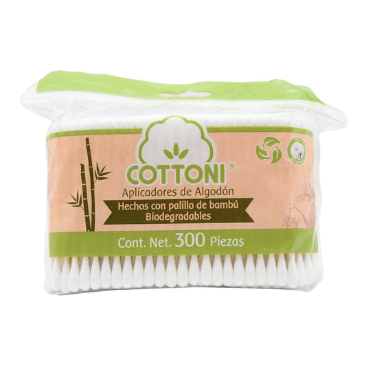 Aplicador De Algodon 300 Pzas (COTTONI)