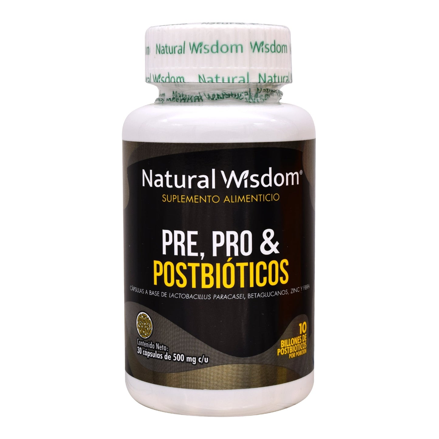 Pre Pro Postbioticos 30 Cápsulas (NATURAL WISDOM)